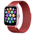 Bracelet métal magnétique 20 à 22 mm pour Amazfit – Couleur du bracelet Red 16