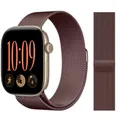 Bracelet métal Milanese Loop 40 à 49 mm pour Apple Watch – Couleur du bracelet coffee