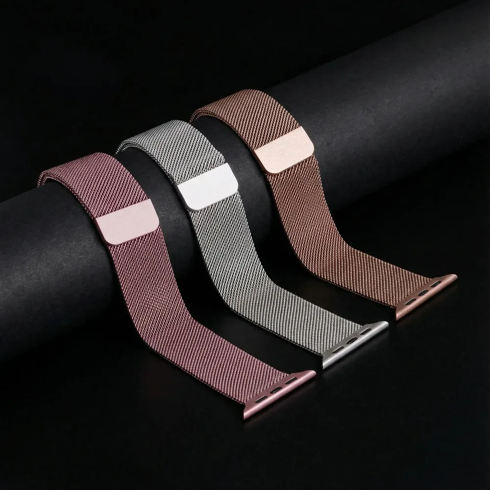 Bracelet métal Milanese Loop 40 à 49 mm pour Apple Watch