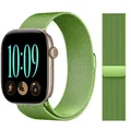 Bracelet métal Milanese Loop 40 à 49 mm pour Apple Watch – Couleur du bracelet Grass green