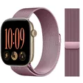 Bracelet métal Milanese Loop 40 à 49 mm pour Apple Watch – Couleur du bracelet pink gold