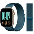 Bracelet métal Milanese Loop 40 à 49 mm pour Apple Watch – Couleur du bracelet Porcelain blue