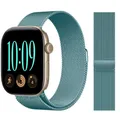 Bracelet métal Milanese Loop 40 à 49 mm pour Apple Watch – Couleur du bracelet Tourquise