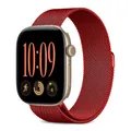 Bracelet métal Milanese Loop 40 à 49 mm pour Apple Watch – Couleur du bracelet Wine