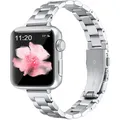 Bracelet métal mince pour Apple Watch 38 à 49 mm – Couleur du bracelet 1 Silver
