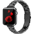 Bracelet métal mince pour Apple Watch 38 à 49 mm – Couleur du bracelet 2 Black