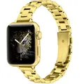 Bracelet métal mince pour Apple Watch 38 à 49 mm – Couleur du bracelet 4 Gold