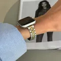 Bracelet métal mince pour Apple Watch 38 à 49 mm – Couleur du bracelet 5. argent or