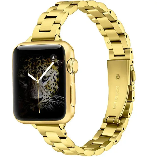 Bracelet métal mince pour Apple Watch 38 à 49 mm