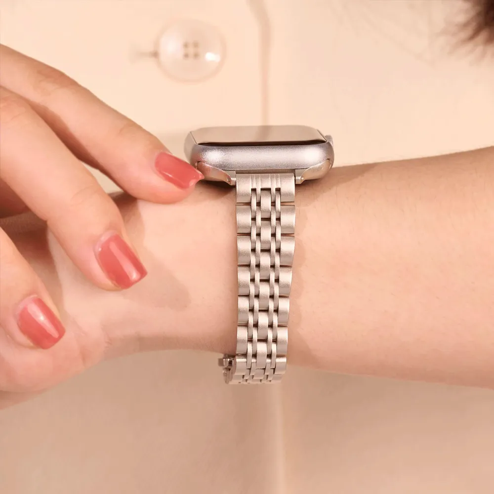 Bracelet métal mince pour Apple Watch 38 à 49 mm
