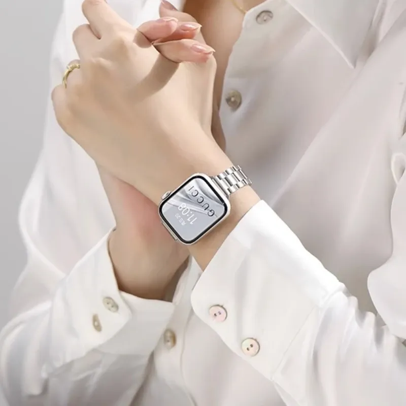 Bracelet métal mince pour Apple Watch 38 à 49 mm