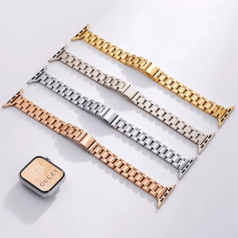Bracelet métal mince pour Apple Watch 38 à 49 mm