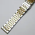 Bracelet métal poli 18 à 24 mm argent et or – 5