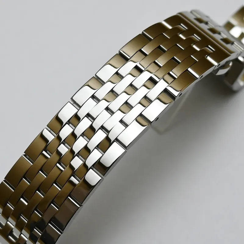 Bracelet métal poli 18 à 24 mm argent et or
