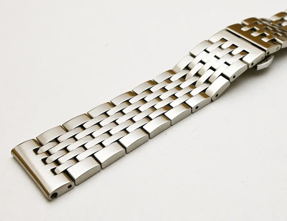 Bracelet métal poli 18 à 24 mm argent et or