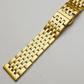 Bracelet métal poli 18 à 24 mm argent et or – Couleur du bracelet Or (Or)