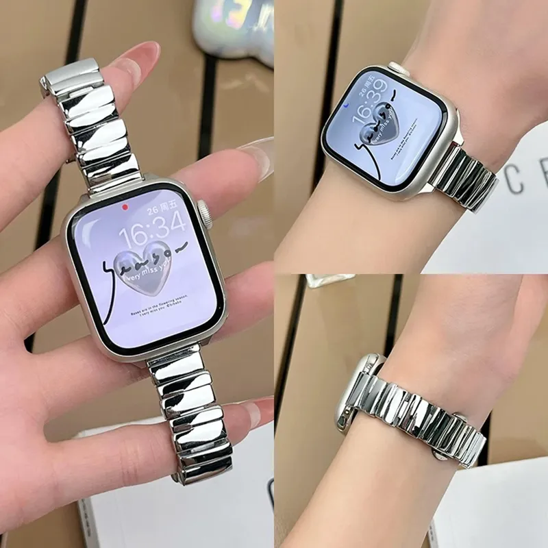 Bracelet métal pour Apple Watch 38 à 49 mm