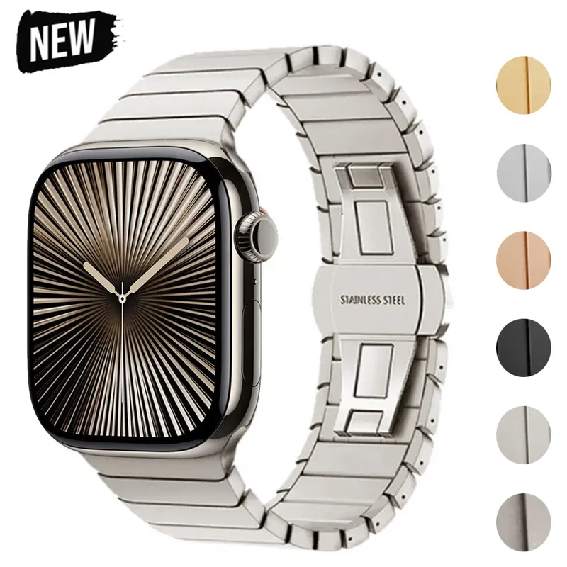 Bracelet métal pour Apple Watch 38 à 49 mm