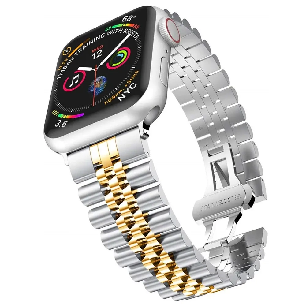 Bracelet métal pour Apple Watch 38 à 49 mm