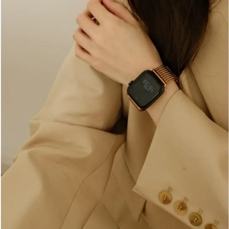 Bracelet métal pour Apple Watch 38 à 49 mm