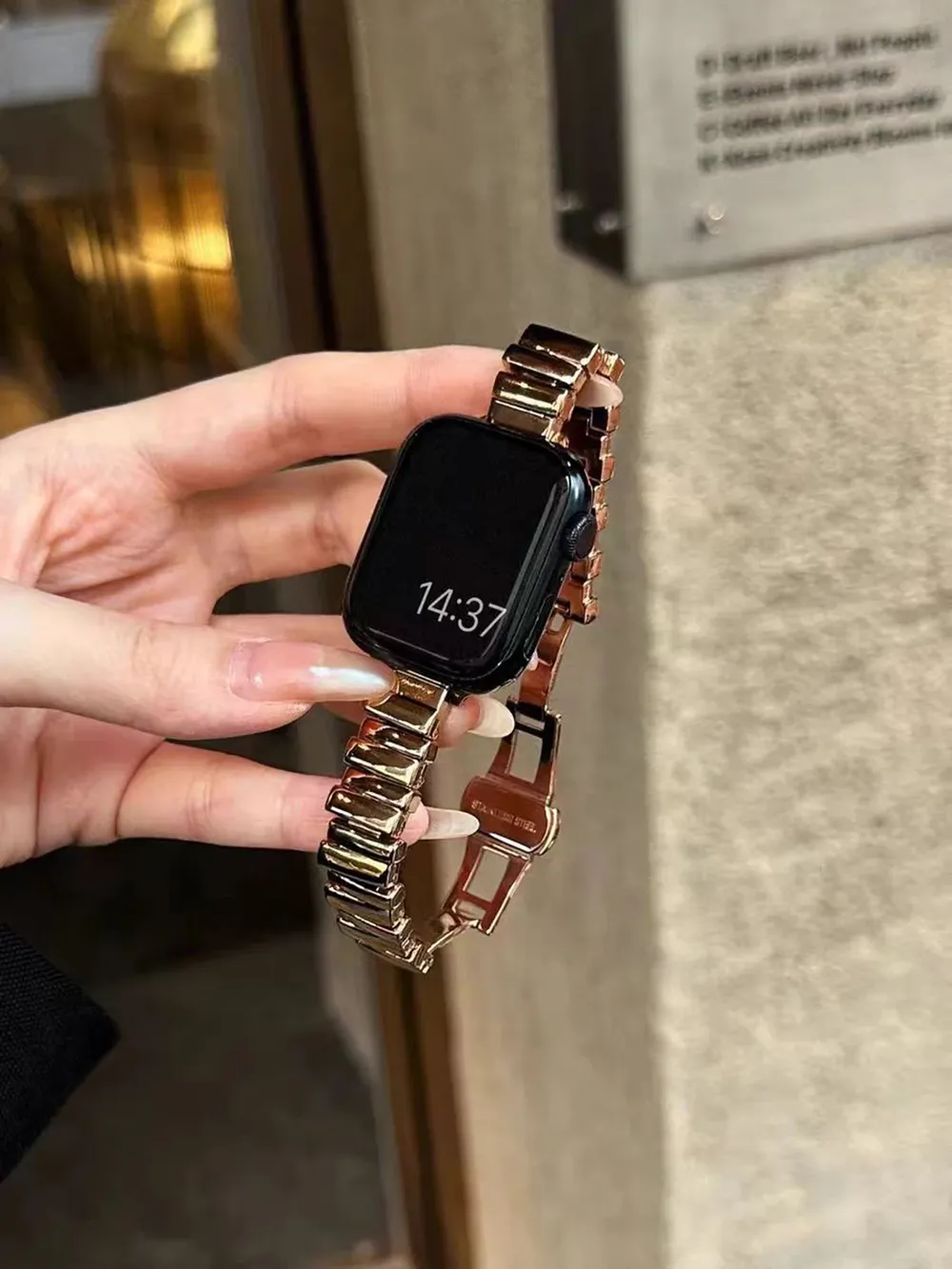Bracelet métal pour Apple Watch 38 à 49 mm