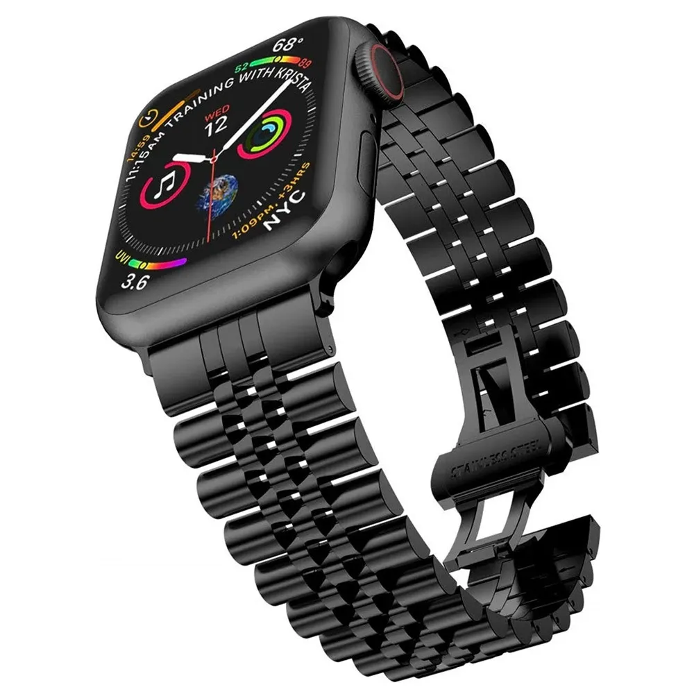 Bracelet métal pour Apple Watch 38 à 49 mm