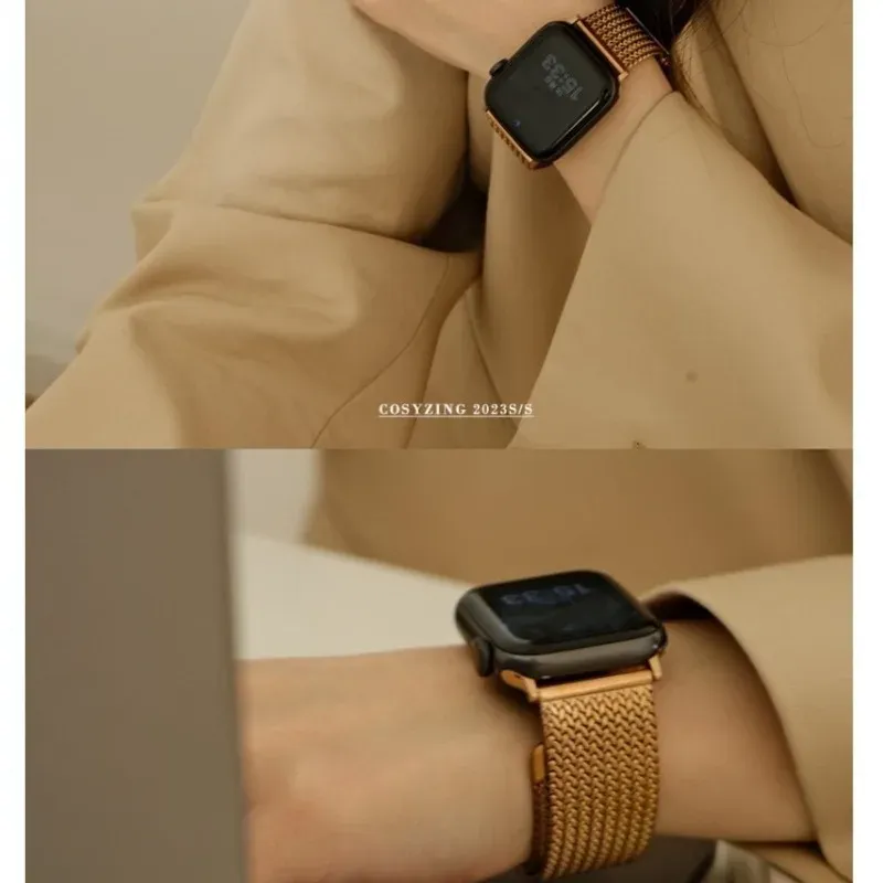 Bracelet métal pour Apple Watch 38 à 49 mm