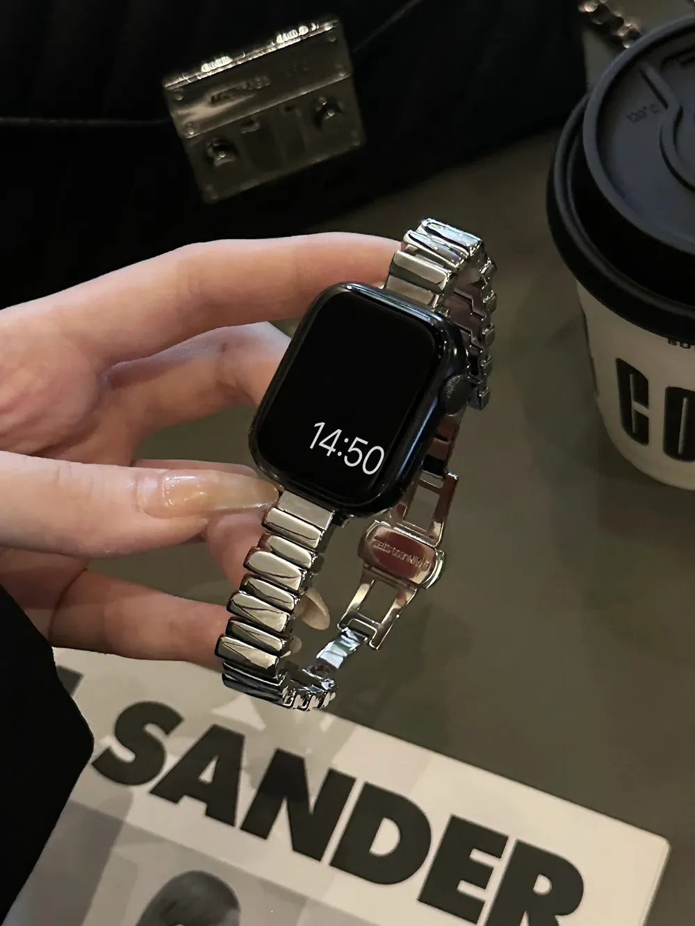 Bracelet métal pour Apple Watch 38 à 49 mm