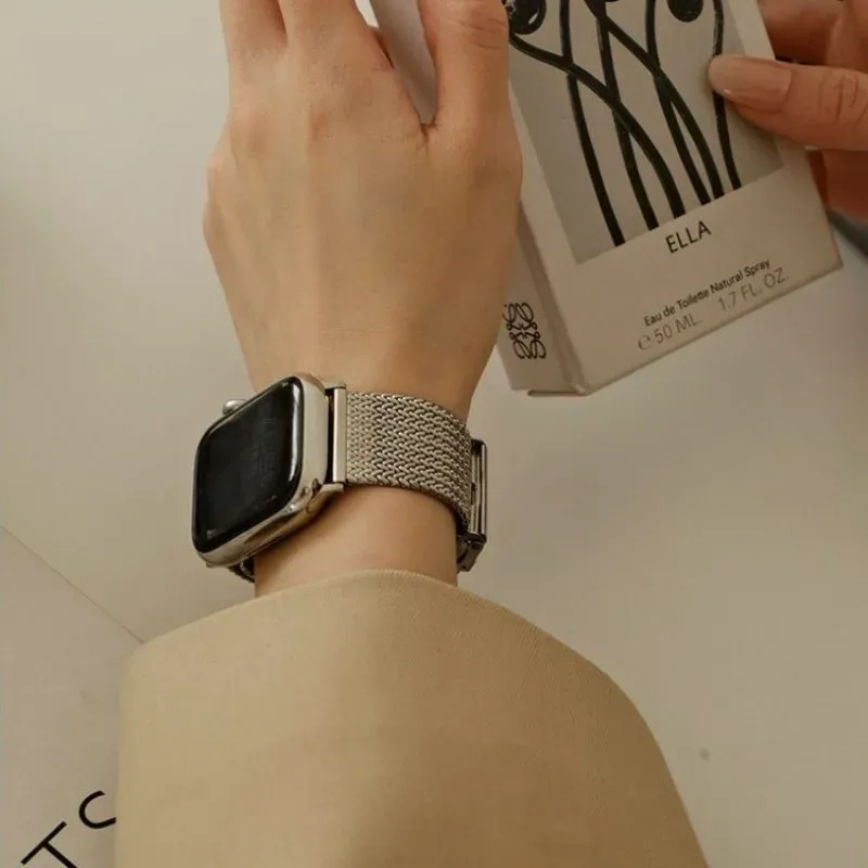 Bracelet métal pour Apple Watch 38 à 49 mm