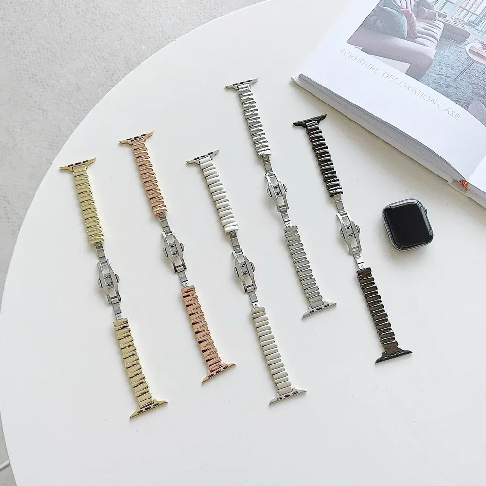 Bracelet métal pour Apple Watch 38 à 49 mm