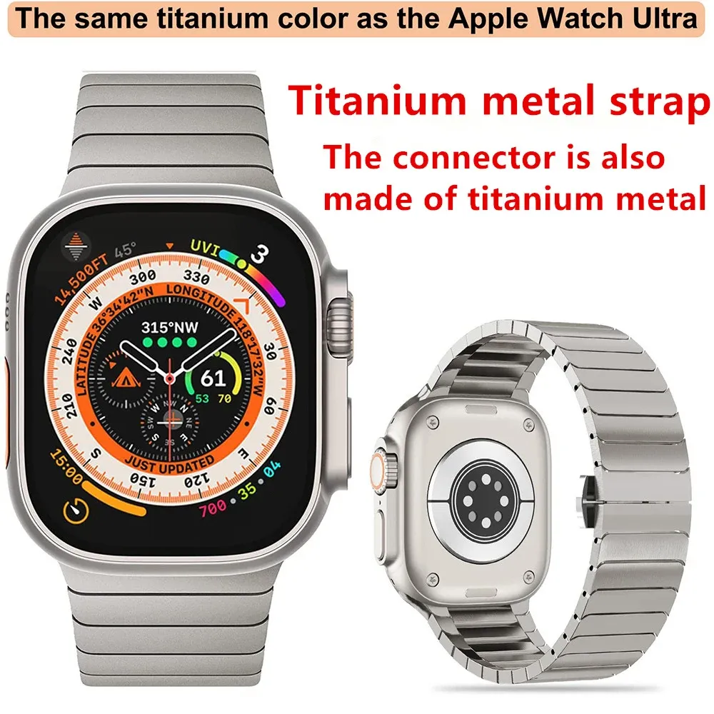 Bracelet métal pour Apple Watch 38 à 49 mm