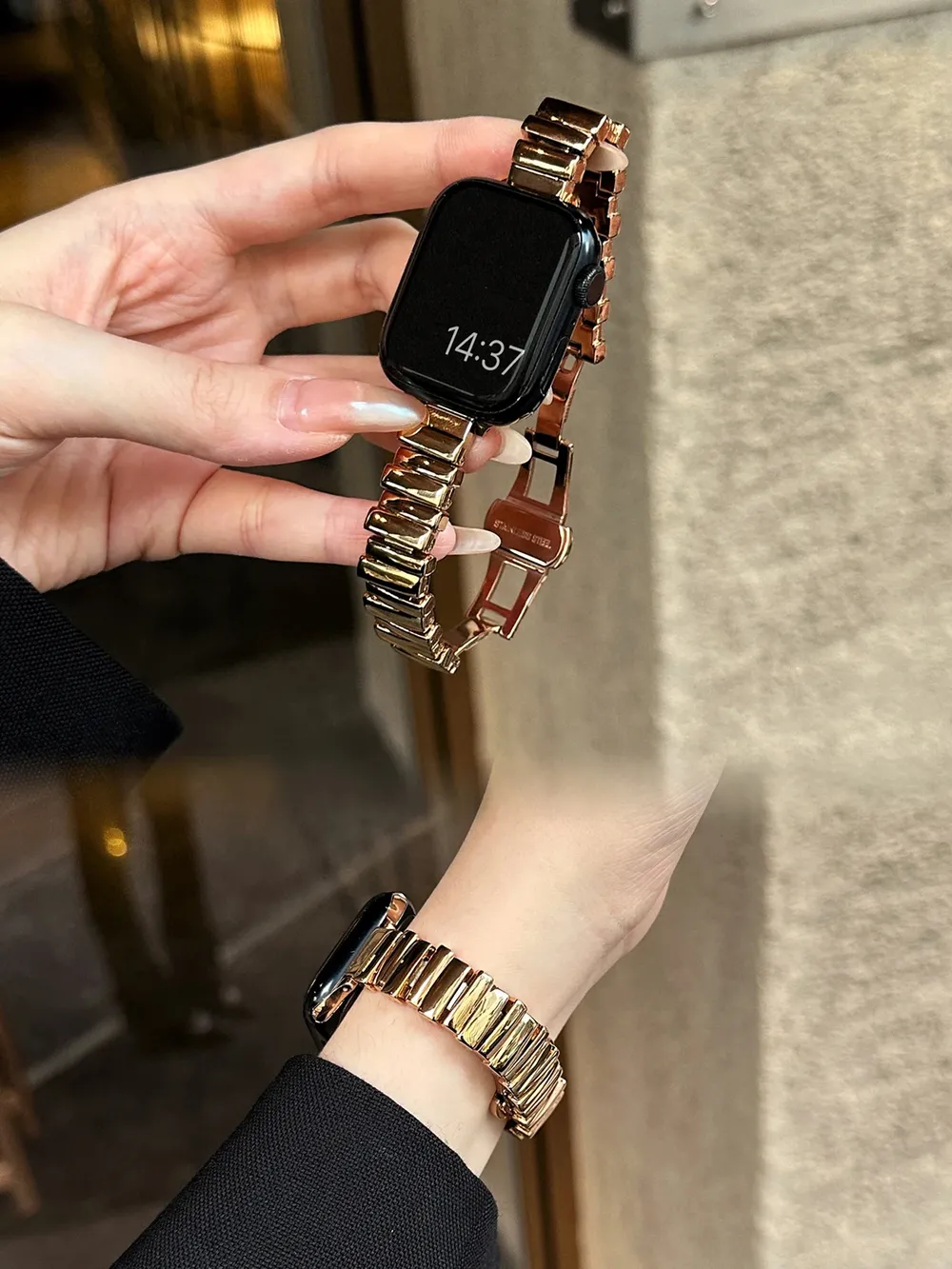 Bracelet métal pour Apple Watch 38 à 49 mm