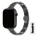Bracelet métal pour Apple Watch 38 à 49 mm femmes – Couleur du bracelet black