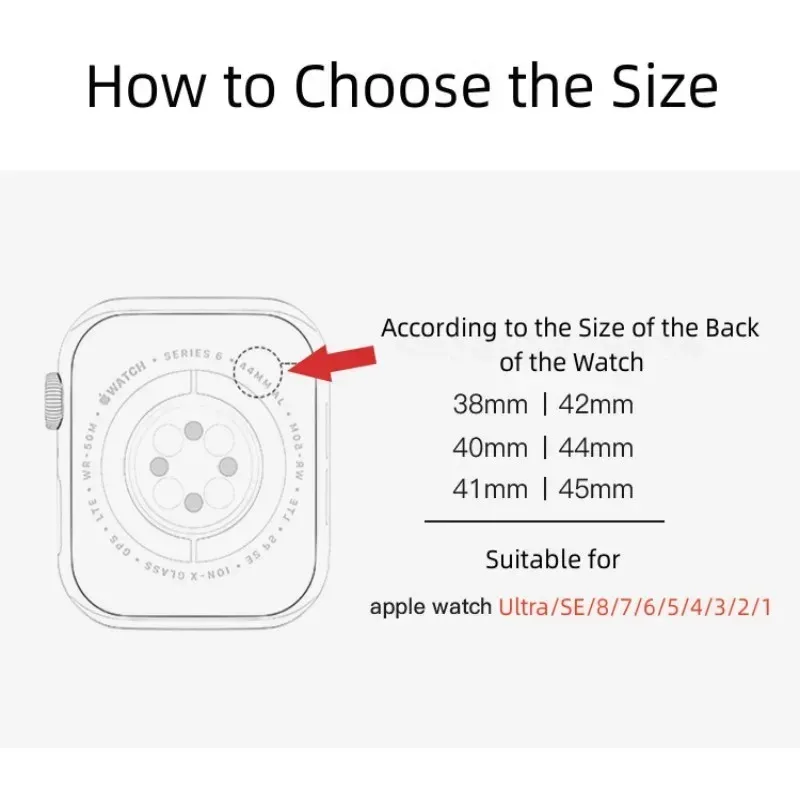 Bracelet métal pour Apple Watch 38 à 49 mm femmes