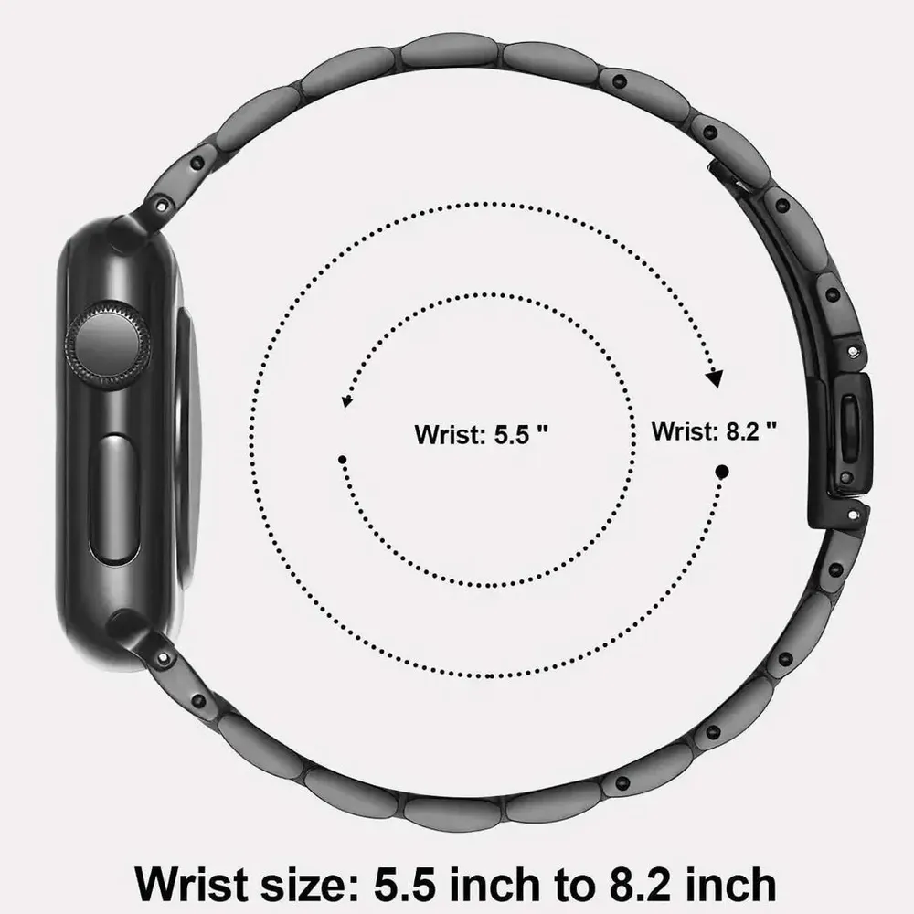 Bracelet métal pour Apple Watch 38 à 49 mm femmes