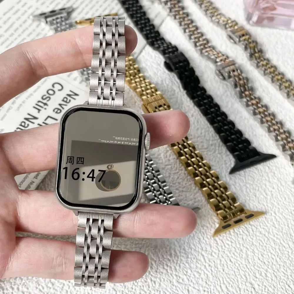 Bracelet métal pour Apple Watch 38 à 49 mm femmes