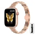 Bracelet métal pour Apple Watch 38 à 49 mm femmes – Couleur du bracelet rose gold