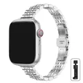 Bracelet métal pour Apple Watch 38 à 49 mm femmes – Couleur du bracelet silver