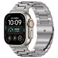 Bracelet métal pour Apple Watch 38 à 49 mm série 10 – Couleur du bracelet Couleur titane