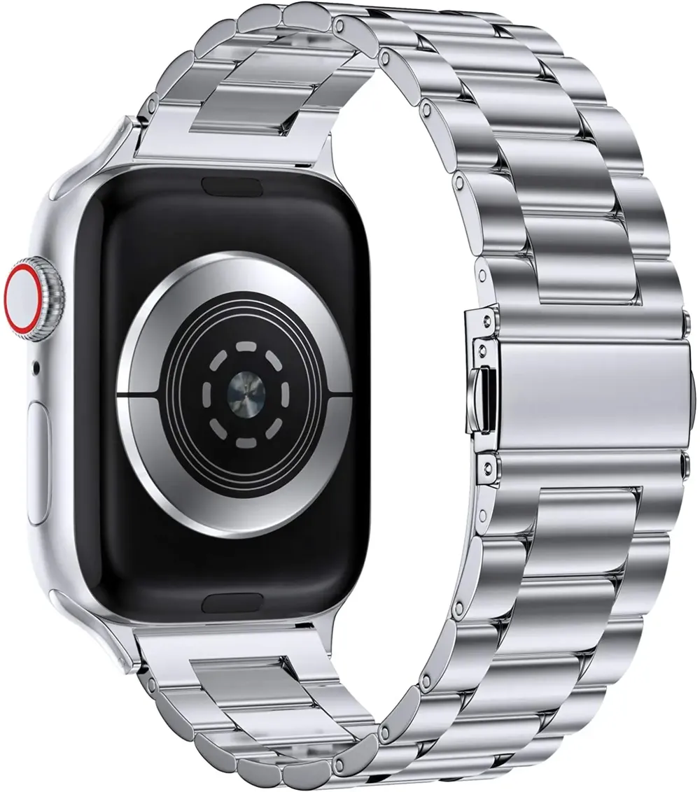 Bracelet métal pour Apple Watch 38 à 49 mm série 10