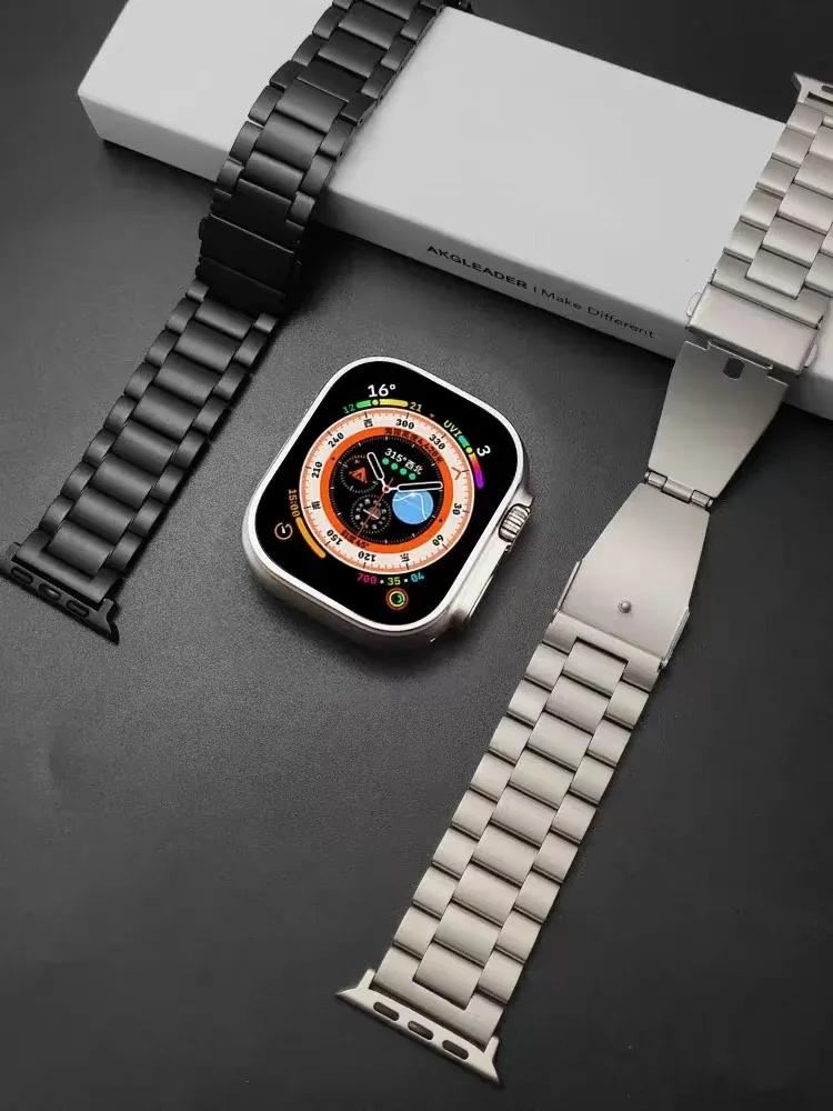 Bracelet métal pour Apple Watch 38 à 49 mm série 10