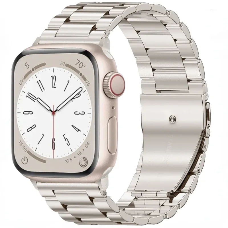 Bracelet métal pour Apple Watch 38 à 49 mm série 10