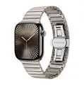 Bracelet métal pour Apple Watch 38 à 49 mm – Couleur du bracelet Titanium