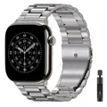 Bracelet métal pour Apple Watch 40 à 49 mm – Couleur du bracelet Couleur titane