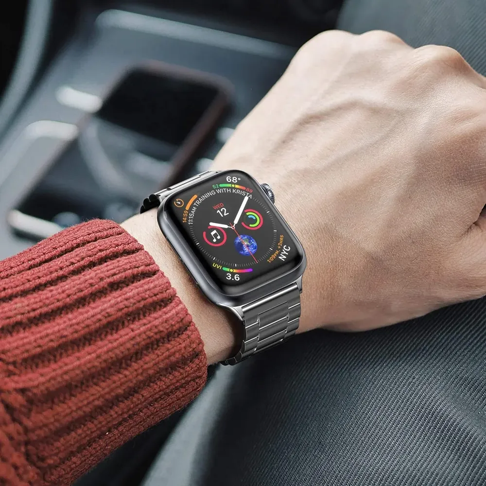 Bracelet métal pour Apple Watch 40 à 49 mm