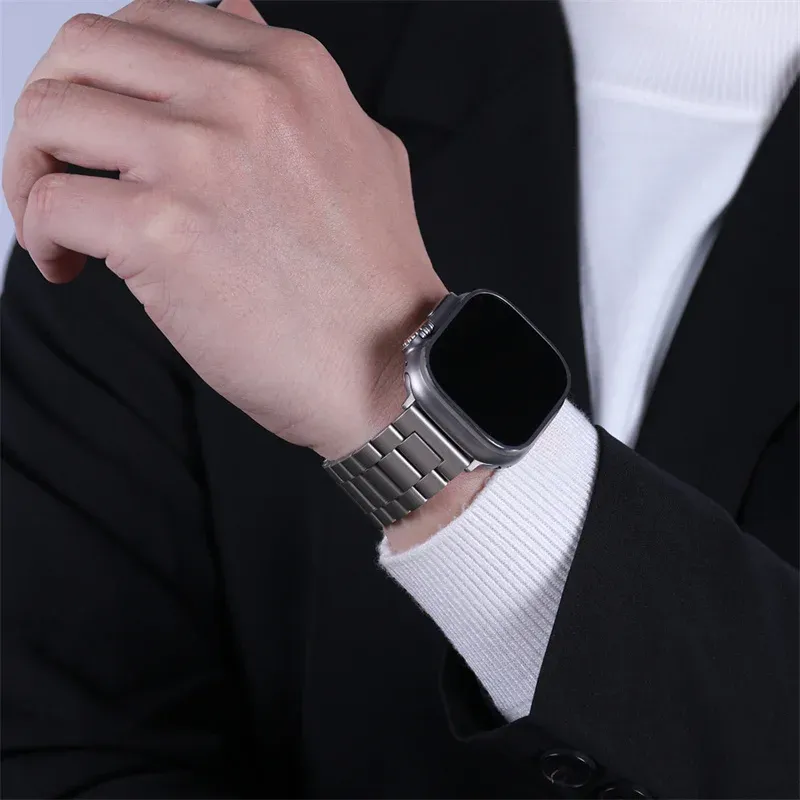 Bracelet métal pour Apple Watch 40 à 49 mm