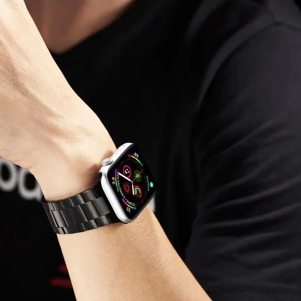 Bracelet métal pour Apple Watch 40 à 49 mm