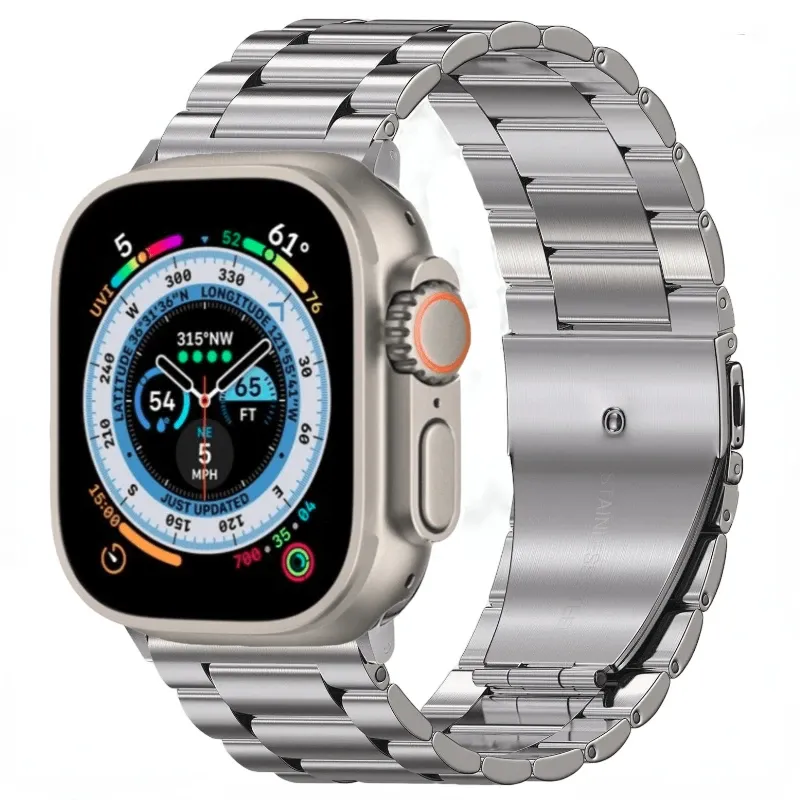 Bracelet métal pour Apple Watch 40 à 49 mm