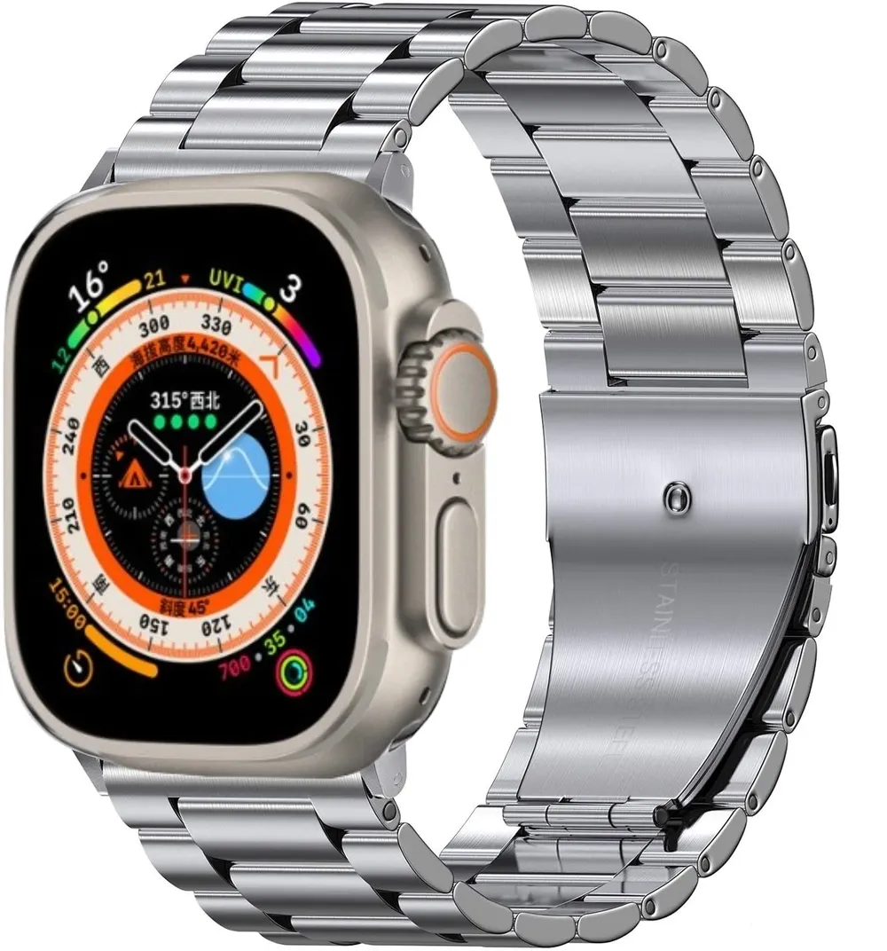 Bracelet métal pour Apple Watch 40 à 49 mm