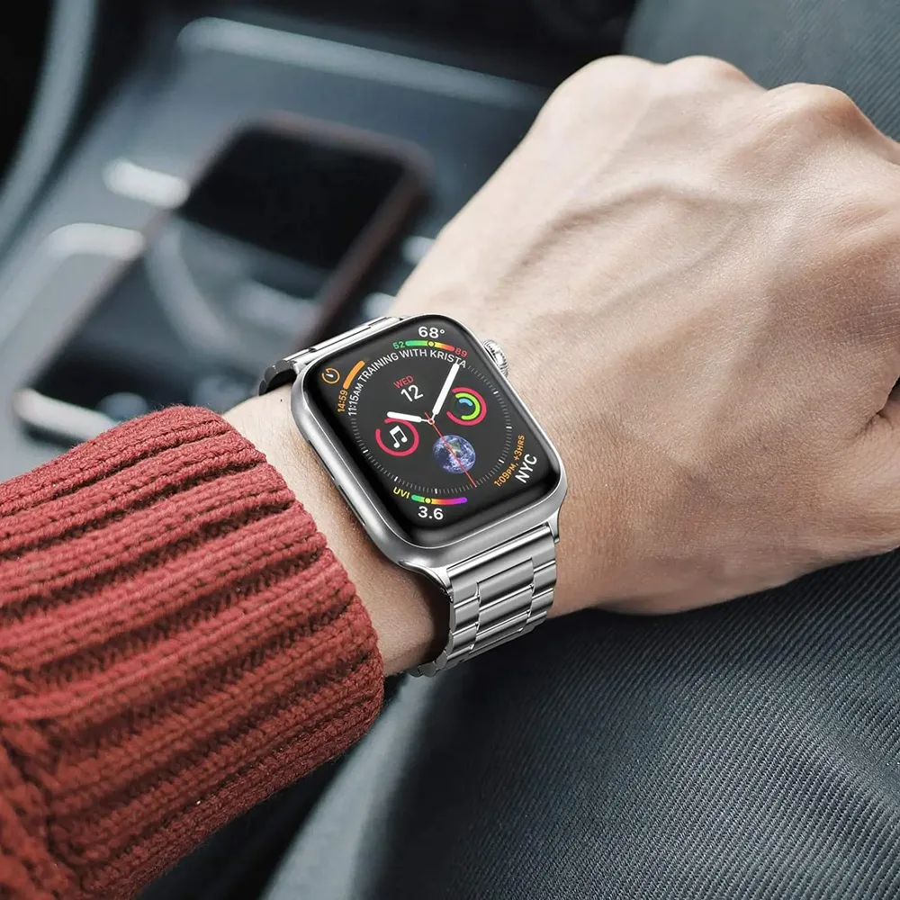 Bracelet métal pour Apple Watch 40 à 49 mm